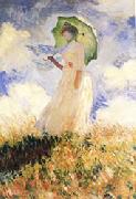 Claude Monet Study of Figure Outdoors painting